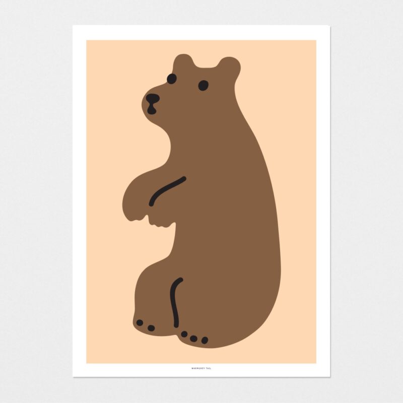 ArtPrint - Huggy Bear Brown